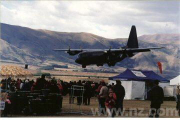 Hecules landing at Warbirds Over Wanaka